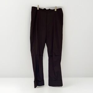 Porto San Francisco Womens Pants  1 Sz 4  Brown Crop Cuffed Vespa Viscose Blend